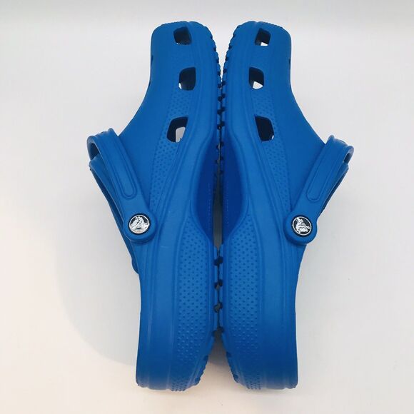 CROCS Classic Men's 12 Blue Clogs 10001 Adjustable Strap Mule Water Slide Sandal - Picture 7 of 11